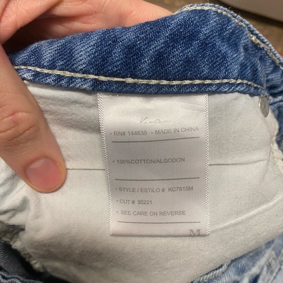Kancan 100% Cotton Denim jean Shorts Size Medium - Picture 3 of 4